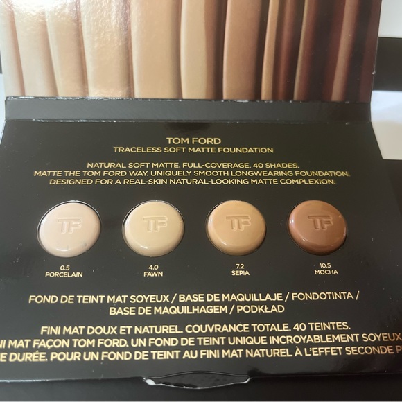 New!Tom Ford Soft Matte Foundation Samples:Hyarulonic Acid &but C & Microspheres - Picture 8 of 15